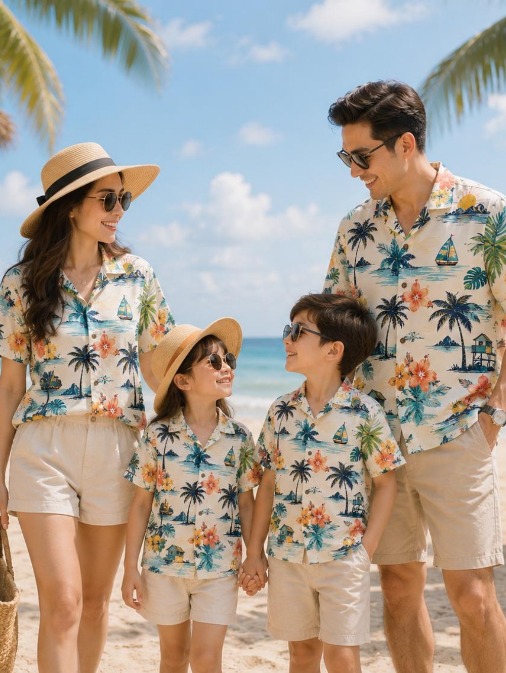 Plant Parent Shirt - Sommerliches hawaiianisches Kinderhemd mit tropischem Pflanzendruck,